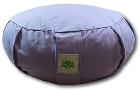 Coussin de méditation zafu Lotus épeautre Bio 40 x 17 cm