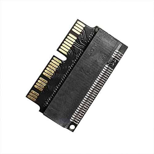ZAHARA M.2 NGFF AHCI NVMe SSD M Key Converter Adapter Replacement for MacBook 20132017 12+16 Pin