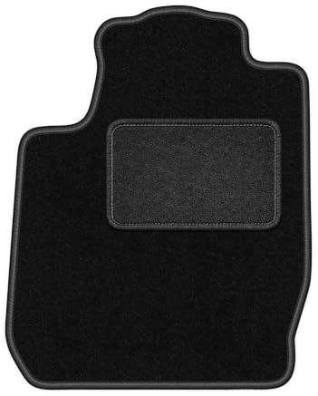 Velours-Fahrermatte passend für Ford StreetKa 2003-2006, Schwarz, LUX | passend für Cabrio; Velours-Teppich (Polypropylen), ca. 6,5 mm; rutschfest, Universal-Befestigungen