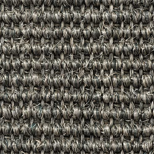 BODENMEISTER BM72438 Sisal-Teppich Teppichboden Meterware 4m breit, Naturfaser Schlinge (Boucle), 01 hell-grau, 100x400cm