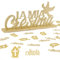 BETESSIN La Mia Cresima Tischdeko Holz Taufe Deko + 40 pcs Streudeko für Kommunion Party