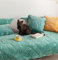 WYJHNLBEDC Sofa überwurfdecke, Sofaschutz Hund/Katze, Warmer Super Weicher Kurzer Plush Fleecedecke Sofa/Couch überzug/Sofabezug 1 2 3 Sitzer L Form U Ecksofa(70x70cm), Grün