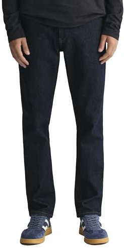 GANT Herren Slim Jeans, Dark Blue, Standard