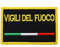 2 pezzi Vigili del Fuoco Italia Militare Ricamato Patch Badge con Gancio e Loop Backing