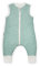 Ehrenkind® Ganzjahres-Schlafsack mit Füßen Wollfüllung | 100% Bio-Baumwolle mit 100% Wolle Füllung Baby-Schlafsack | Oeko-TEX | Hellgrün Melange 70