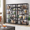 Tribesigns Bücherregal mit 5 Ebenen, Standregal, Schrank Regal als Raumteiler im Wohnzimmer, Aufbewahrung Regal mit 9 offene Ablageflächen, für Schlafzimmer, Arbeitszimmer (2 pc)