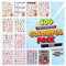 colortouch Colorful Pack Sticker Set, 600 Stück Aufkleber, Sticker Fotoalbum, Scrapbook Zubehör, Stickeralbum für Kinder, Mädchen, Erwachsene, Bullet Journal Sticker für vintage, travel