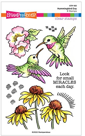 Spellbinders STP-193 Kolibri-Day Stempel-Set aus der Stampendous Spring Collection