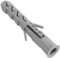 AERZETIX - C67098 - Set di 100 Tasselli classici Ø8x50mm con flangia - in poliammide - muratura fissaggio calcestruzzo mattone cemento lavoro edilizia vite costruzione