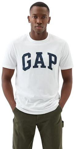 GAP Herren Everyday Soft Logo Tee T-Shirt, White Global, Klein