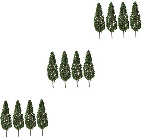 Warmhm 30stücke Modellbäume Für Miniatur-landschaftsgestaltung Hohe Kiefern Mit Realistischem Laub Dekoration Für Dioramen Und Gartenlandschaften Für Modelleisenbahnen Und Kreative