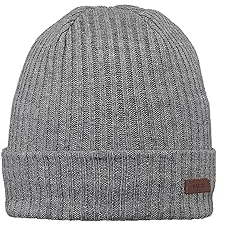Barts Wilbert Turnup Beanie Wintermütze (one Size, Heather Grey)