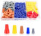 YIXISI 120 Pezzi Cavo elettrico connettori a vite Terminali PP, la Primavera Inserire Twist Tappi Dadi Connection Assortimento Set, con scatola
