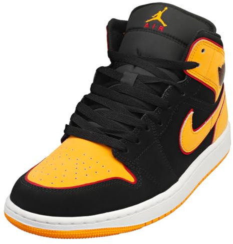 Nike Basketballschuhe für Herren, Schwarz/lebendiges Orange, 45 EU