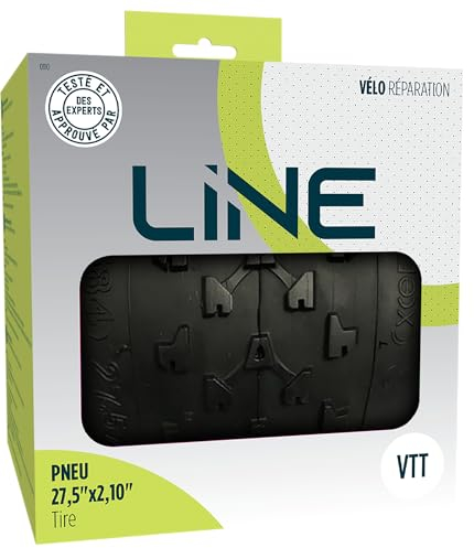 LINE Pneu TS 27,5x2,10 NEUMÁTICO Bicicleta MTB, Unisex Adulto, Negro, 27,5 x2,10