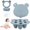 Baby Fruit Food Feeder Pacifier, Silicone Breastmilk Babies Food Freezer Tray, Baby Food Storage Containers Feeder for Safe Infant Self Feeding