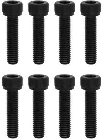 LT Easiyl 8 Stück Ersatzschrauben M6 X 25 Mm Metall Innensechskantschrauben für Stunt-Scooter HIC SCS ICS Schrauben mit Metrischem Gewinde (Schwarz)