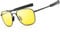 SUNGAIT Men's Military Sunglasses Polarized Pilot Style - Bayonet Temples(Night Lens/Gunmetal Frame) SGT285HKYS-UK