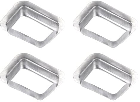 sourcing map 4pcs Rain Gutter Downspout Drop Outlet 3x4 Inch Gutter Adapter Outlet Connector for Downspout Gutter Drain Pipe