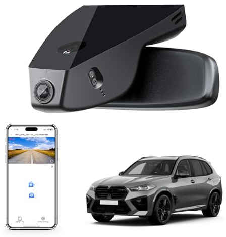 4K Dash Cam for BMW X5 Gen4 G05 F95 2019 2020 2021 2022 2023(Model A) | X5 M M50i xDrive50i sDrive40i xDrive40i OEM Style, 2160P UHD Video, WiFi & APP, 64GB Card