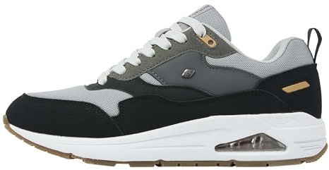 British Knights Herren Lennox Sneaker, Schwarz/grau, 43 EU