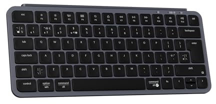 Keychron B1 Pro Wireless Keyboard - Ultra-Slim ZMK Design, Tri-Mode (2.4G/Bluetooth/USB-C), Quiet Tactile Switches, Compact Layout for Mac/Windows/Linux (UK Layout) - Space Grey