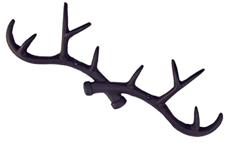 Gatuida Wandhaken aus Gusseisen, Geweiheförmig, Schwarz, Vintage | Gusseisenhaken für Zuhause, Gusseiserner Haken für Wand, Robuste Wandhalterung Zufällige Farbe
