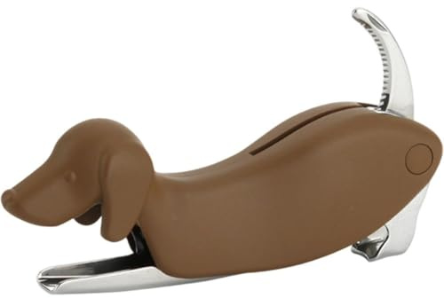 Abbdbd Dachshund Dog Bottle Opener Stainless Steel Bottle Openers Double Hinged Corkscrews Wine Corkscrew Opener with Corks and Caps Bartender Accessories