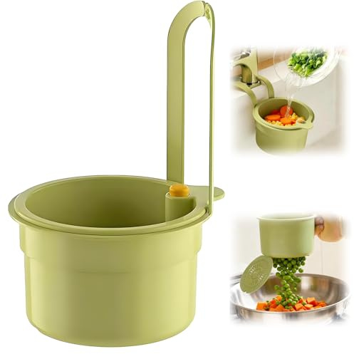 Adjustable Sink Strainer Basket, Strainers and Colanders Food Waste Colander for Kitchen Pasta Strainer Seive, Sieves and Strainers Faucet Hanging Filter Basket, Colander with Handle