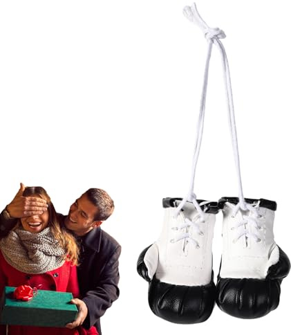 Generisch Mini Boxhandschuhe Schlüsselanhänger,Boxhandschuhe Anhänger - Mini-Boxhandschuhe-Schlüsselanhänger Aus PU-Leder | Multifunktionale Gedenk-Innendekoration, Zubehör, Taschenanhänger Für, Mäd