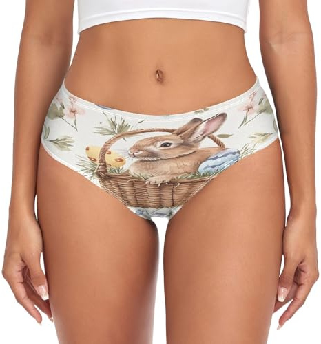 Osterhasen-Eier, Damen-Unterwäsche, atmungsaktive Unterhose für Damen, bequem, weiche Unterwäsche für Damen