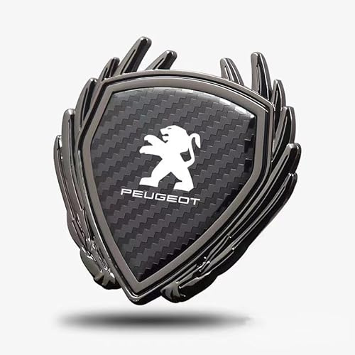 ZKAYHGG Auto Emblem Aufkleber für Peugeot Boxer, 3D Metall Logo Abzeichen für Front Heck Tür Kühlergrill Tuning Dekoration Styling Zubehör,E