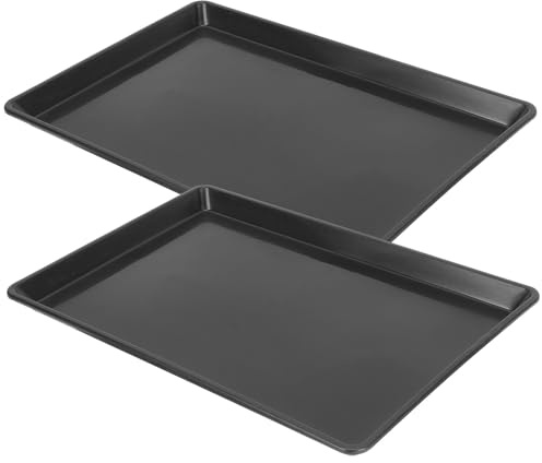 UTHCLO Bandeja para Jaula de Pájaros y Perros Pequeños, 2 Piezas, Resistente Fugas, Tamaño 43x33 Cm, Recipiente para Excrementos, Bandeja Inferior para Jaulas y Mascotas, Uso Fácil