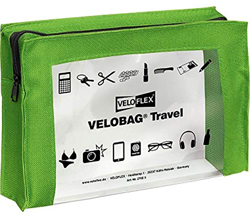 Veloflex velobag XXS Folder A5 Made of PP with Reinforced Textile Edges Travel, A5 Green