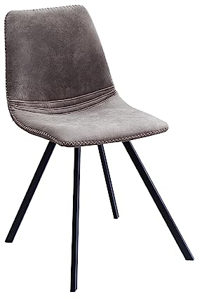 Invicta Interior Retro Stuhl Amsterdam Chair Taupe grau Designklassiker Esszimmerstuhl Konferenzstuhl
