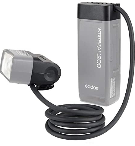 Godox EC200 Extender AD200 Separation Extender Flash Head with 2M Cable Portable Off-Camera Light Lamp for Godox AD200 Speedlite Flash