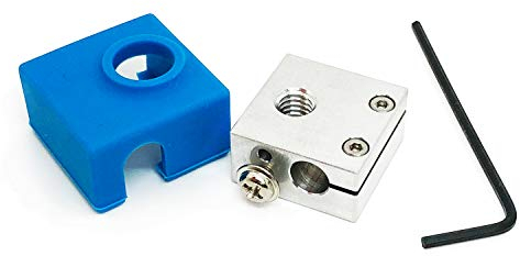 Micro Swiss Bloc chauffant avec chaussette en silicone pour imprimantes CR10/Ender 2/Ender 3/ANET A8 MK7, MK8, MK9 Hotends
