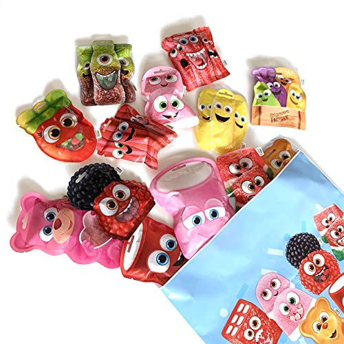 Gommy's Factory Golosina Happy Box, Bolsa surtido de gominolas/chuches - 10ud de 80g. (Total 800g)