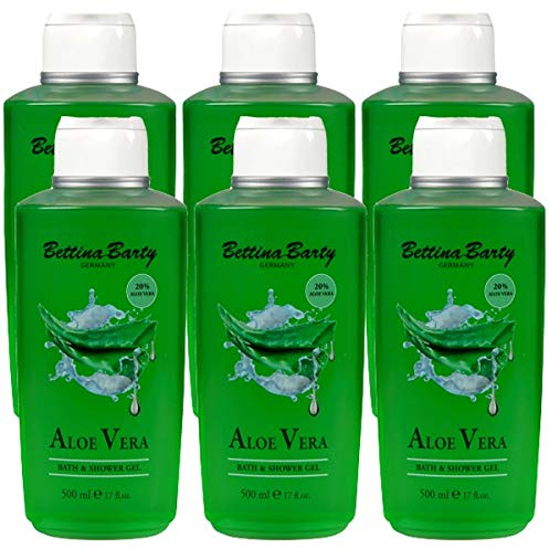 Bettina Barty Aloe Vera Shower Gel, 6 x 500 ml
