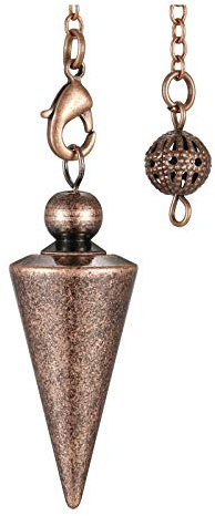 Jovivi Pendule Divinatoire Radiesthesie Esoterisme Cône Isis Égyptien Métal Laiton Cuivre Témoin Magnétiseur Bronze