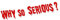 Decus why so serious Large L 0361 (rot) // Sticker OEM JDM Style Aufkleber
