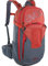 EVOC NEO 16l Protektor Rucksack, Fahrradrucksack, (Backpack mit TÜV/GS-zertifizierter AIRSHIELD Protektortechnologie, 360° Belüftung, inkl. Regenhülle, Größe: L/XL), Chili Rot / Carbon Grau