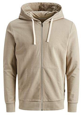 JACK & JONES Herren JJEHOLMEN Sweat Zip Hood, Crockery, L