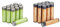 Amazon Basics Piles Rechargeables AA Haute capacité 2400 mAh (Lot de 12) - Pré-chargées & Lot de 12 Piles alcalines Type AAA 1,5 V 1340 mAh (Design Variable)