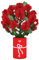 Lovepop® Roter Rosenstrauß 3D-Pop-Up-Blumenstrauß – zum Valentinstag, Geburtstag, Mutter-, Vater-, Jahres- oder Hochzeitstag, handgemacht, inklusive Grußkarte mit Umschlag