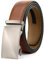 CHAOREN Ceinture Hommes Sans Boucle - Ceinture Automatique en Cuir pour Homme -Taille Ajustable (Largeur de 35 mm)