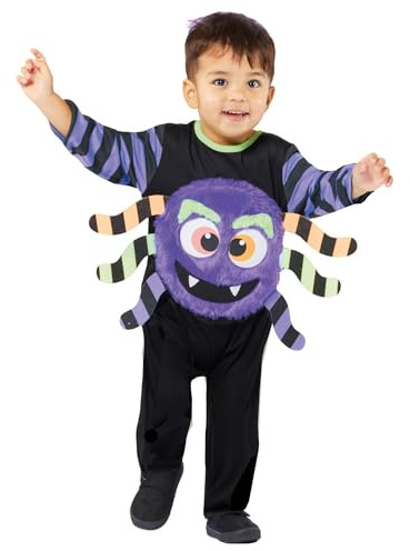 Amscan 9914767 Child Toddler Little Purple Spider Fancy Dress Halloween Costume Kids Outfit (3-4 Years)