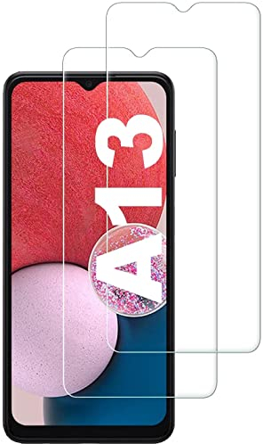 [2 Stück] Schutzglas kompatibel mit Samsung Galaxy A13 Panzer Schutz Glas Verbundglas Schutzfolie Echt Hart Tempered Glass 9H Kristallklar Anti-Kratzen