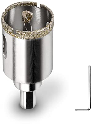 Punta per trapano per vetro, sega a tazza da 20 mm, con rivestimento diamantato, per piastrelle, ceramica, marmo, granito