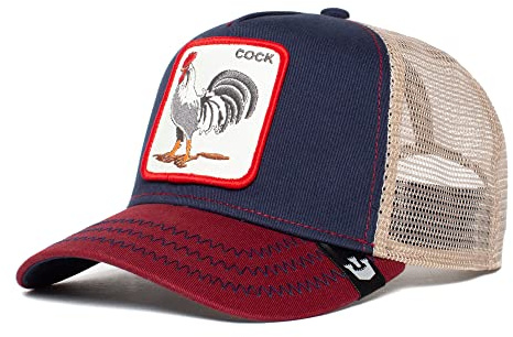 Goorin Bros. The Farm Core Unisex Adjustable Mesh Snapback Trucker Hat, Navy (Cock), One Size